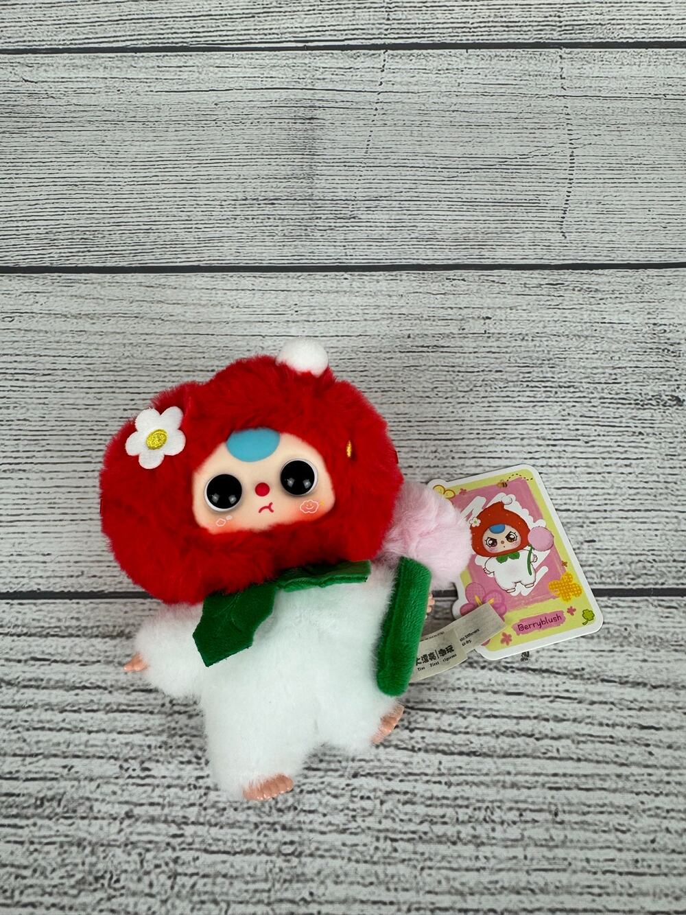 Baby Three Berry Blush Plush Keychain